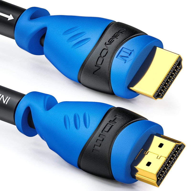 deleyCON 25m AKTIVES HDMI Kabel mit Verstärker Extender Entzerrer - UHD 2160p 4K@30Hz 3D Full HD 108