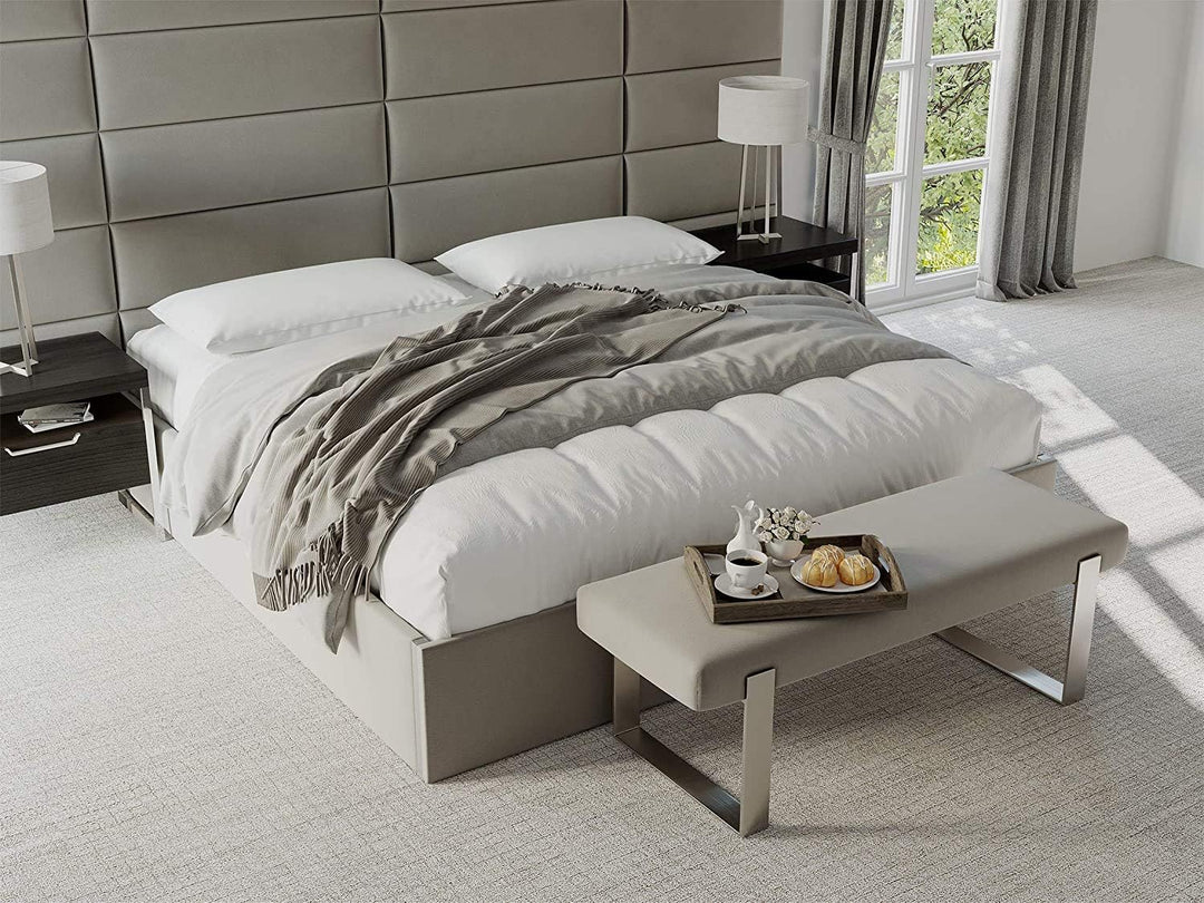 VANT Gepolsterte Kopfteile - Accent Wall Panels - Pack von 4 - Einfach Passen - König und Zwilling B
