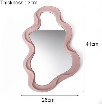 Hosoncovy Unregelmässiger Rahmen Wand hängender Spiegel Dekorativer Spiegel Make-up Spiegel Eitelkei