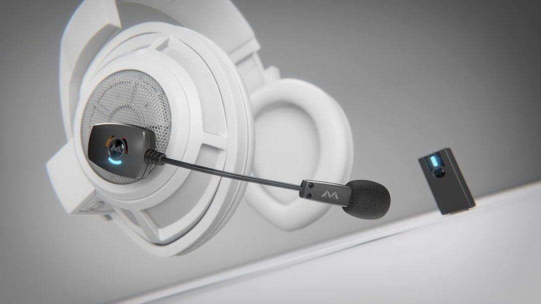 Antlion Audio ModMic kabelloses ansteckbares Mikrofon Uni- und Omni-direktionales Mikrofon mit Stumm