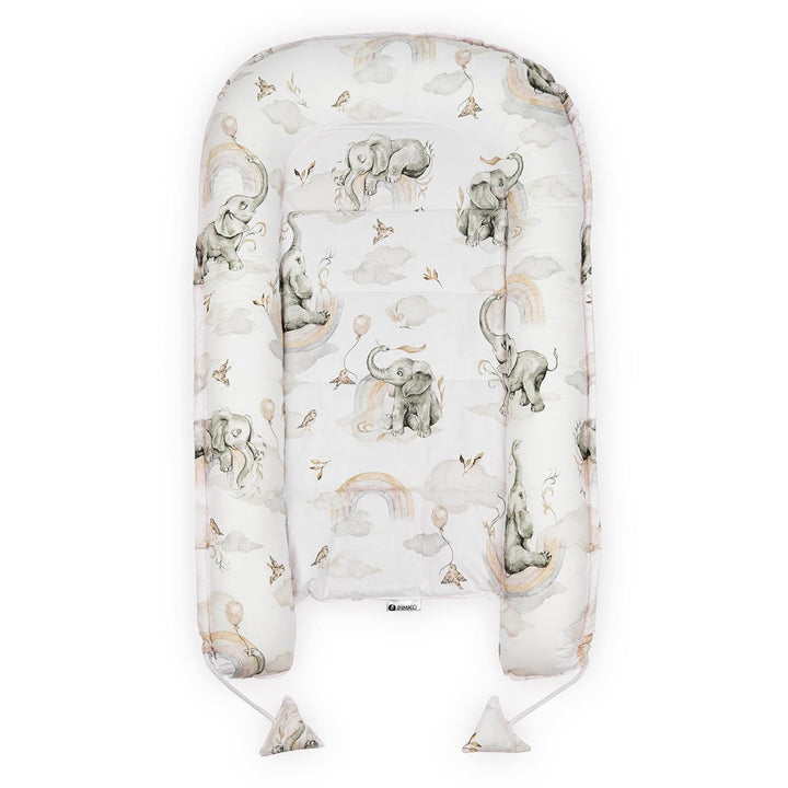PIMKO Pink Babynest Babynestchen für Baby Kuschelnest 2-seitig Babykokon für Säuglinge und Neugebore