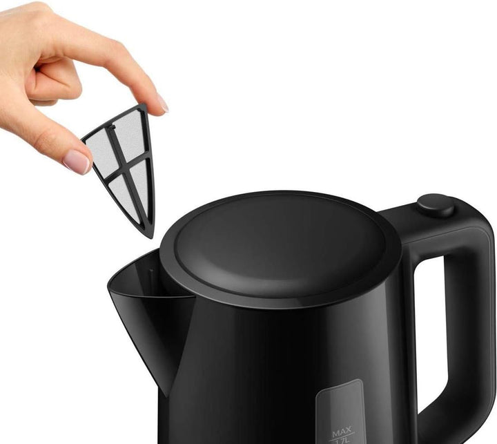 Philips HD9318/20 Wasserkocher Serie 3000, 1,7l, Federdeckel, LED-Anzeige, schwarz & HD2581/90 Toast