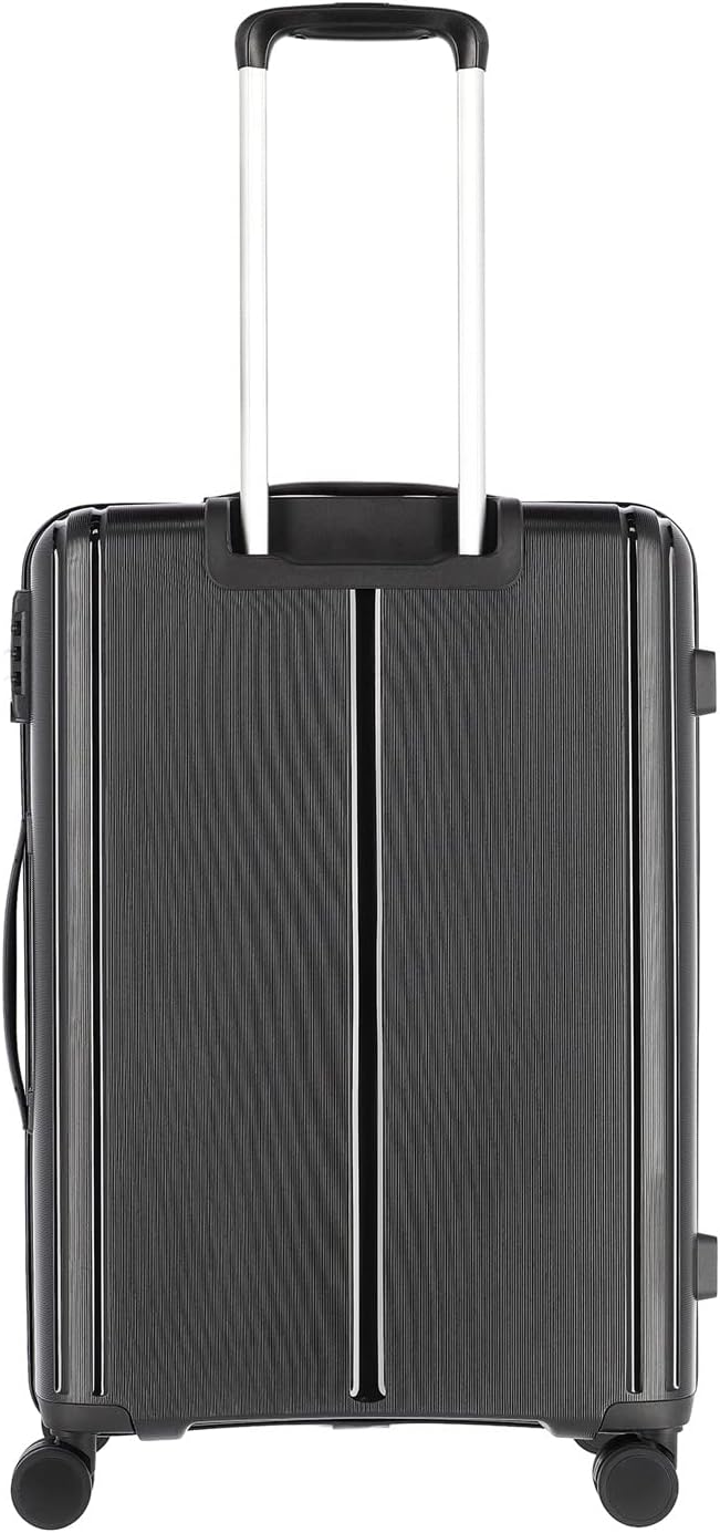 Travelite Vaka - 4-Rollen-Trolley 65 cm M black Schwarz, Schwarz