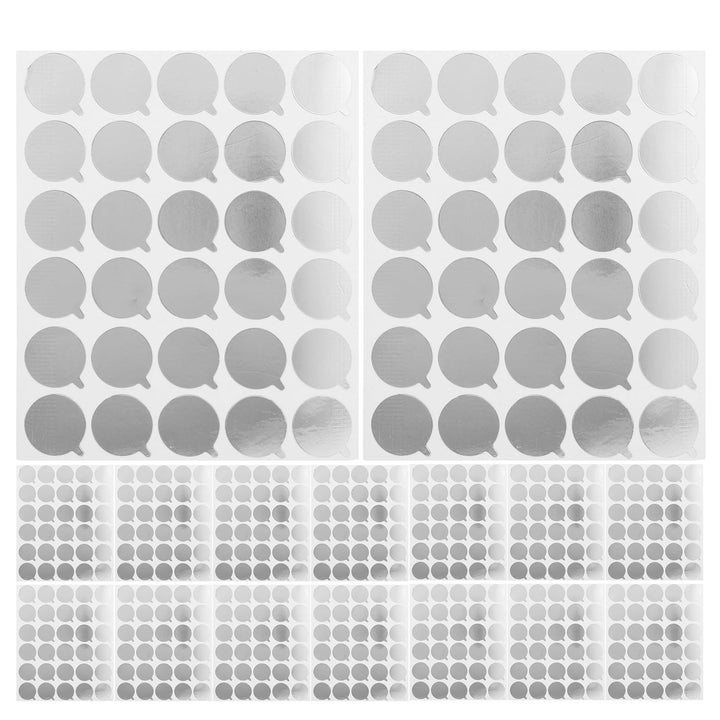 Ciieeo 40 Blatt Wimpernverlängerungskleber Aufkleber aus Aluminium Silber Einweg Easy Peel Schutzpad