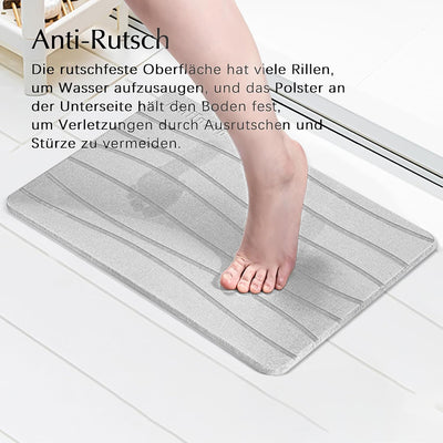 Amilutuo Badematte Stein, Diatomite Stone Bath Mat, rutschfeste Stein Badematte, Badematte Stein Sch