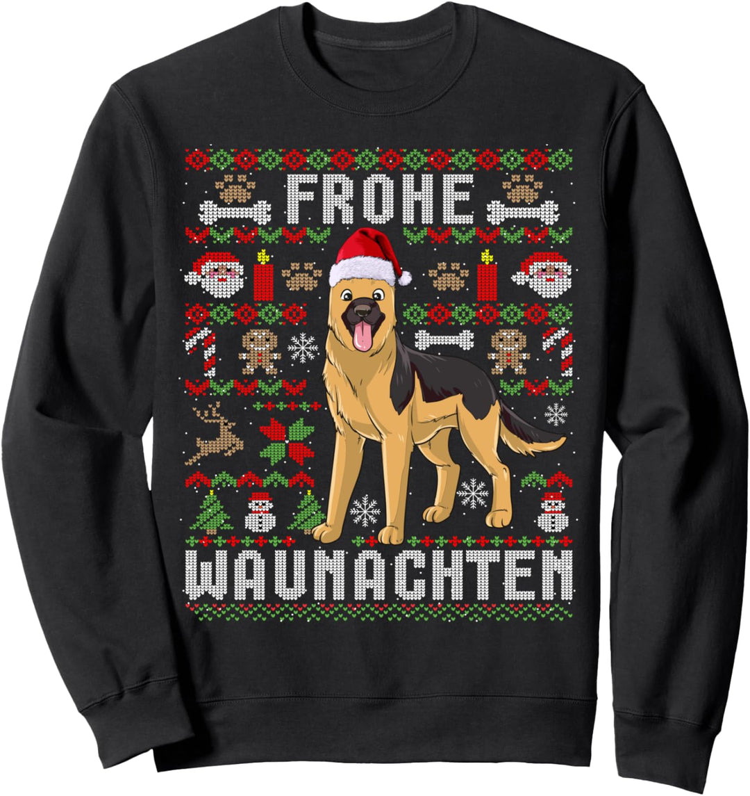 Ugly Christmas Schäferhund Weihnachten Hunde Geschenk Sweatshirt