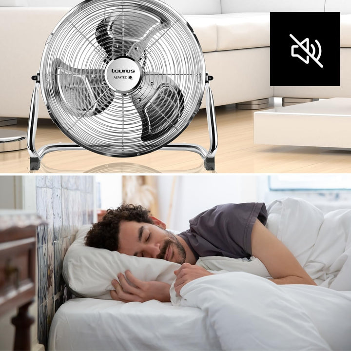 Taurus Alpatec Luftsprudler SIROCCO 18, 944656, 120 W, 45 cm Durchmesser, Chrom