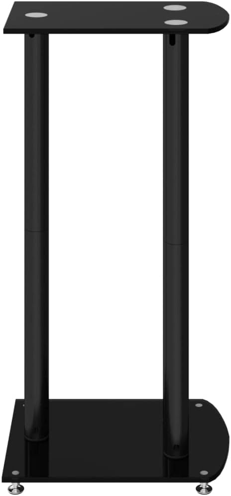 Tidyard 2 STK. Lautsprecherständer, Lautsprecherhalter, Boden-Lautsprecherständer, Hartglas 3 Säulen