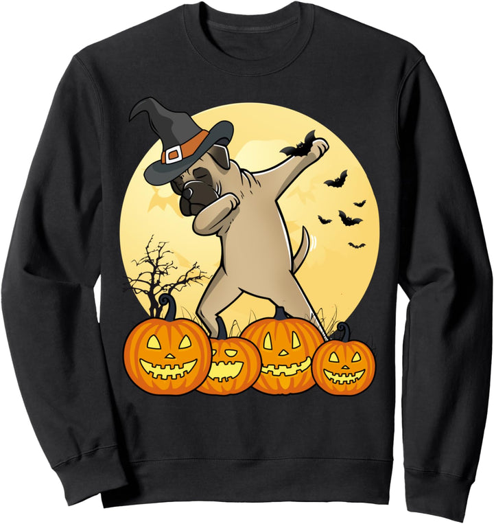 Dabbing Bullmastiff Dab Dance Halloween Hund Sweatshirt