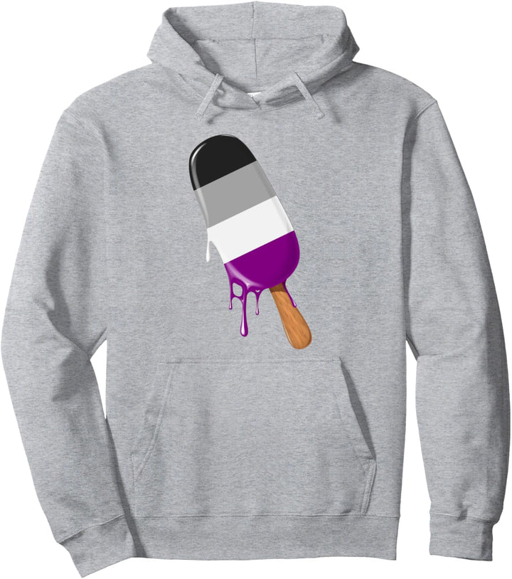 Asexual Stuff Eiscreme Asexuelle Asflagge Ally Asexual Pride Pullover Hoodie