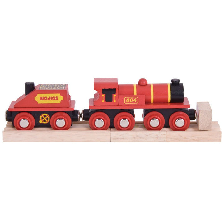 Bigjigs Rail Grosse rote Lokomotive