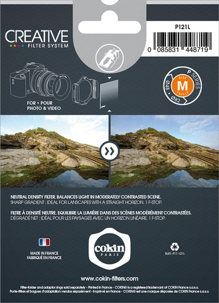 Cokin P121L Verlauffilter grau2 light, grau2 light