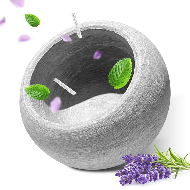 RANJIMA Sauna Verdampferschale aus Granit 10,5 x 6 cm Aromaschale für Aufgüsse auf Saunasteine mit M
