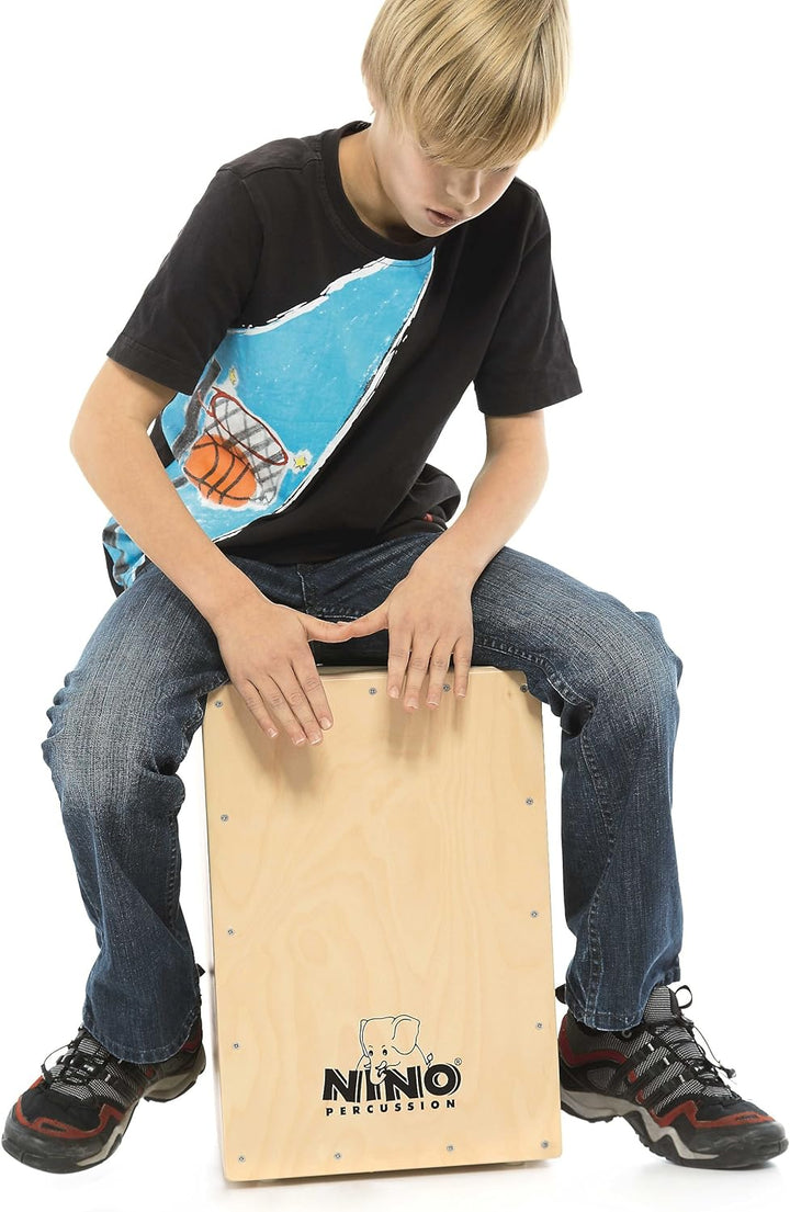 Nino Percussion NINO952 Cajon 45,1 cm (17,8 Zoll) Normale Grösse Standard natur, Normale Grösse Stan