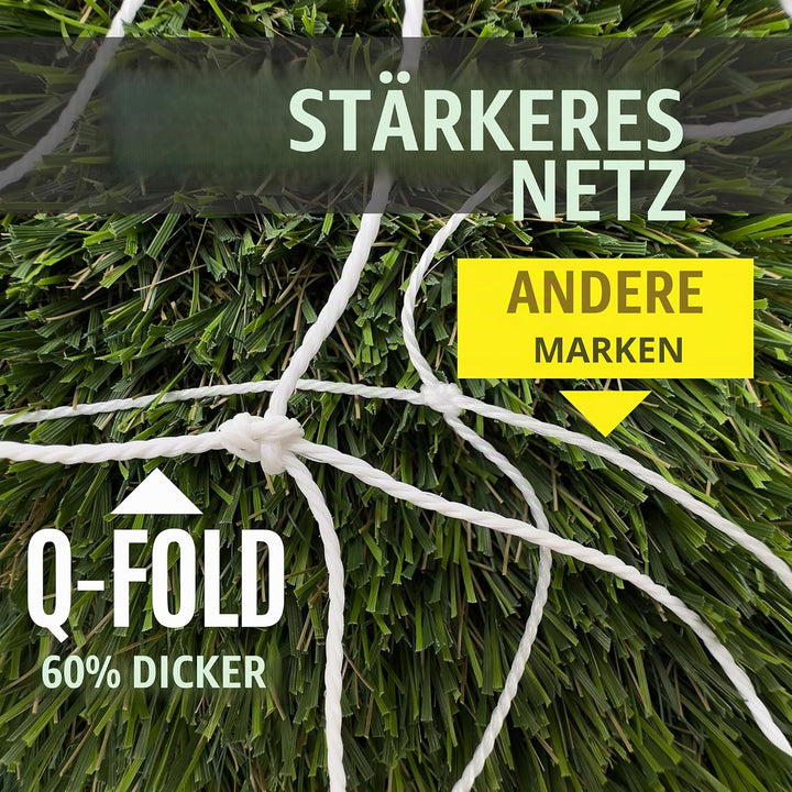 QUICKPLAY Q-Fold Match Fussballtor für Garten Kinder und Erwachsene | 30 Sekunden faltbares für einf