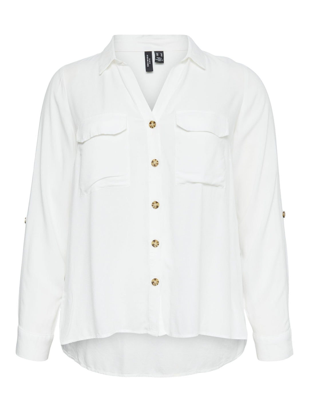 Vero Moda Female Hemd VMCBUMPY Hemd 44 Grosse Grössen Snow White, 44 Gro&amp;