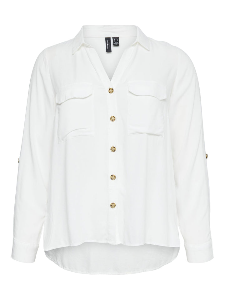 Vero Moda Female Hemd VMCBUMPY Hemd 44 Grosse Grössen Snow White, 44 Gro&amp;
