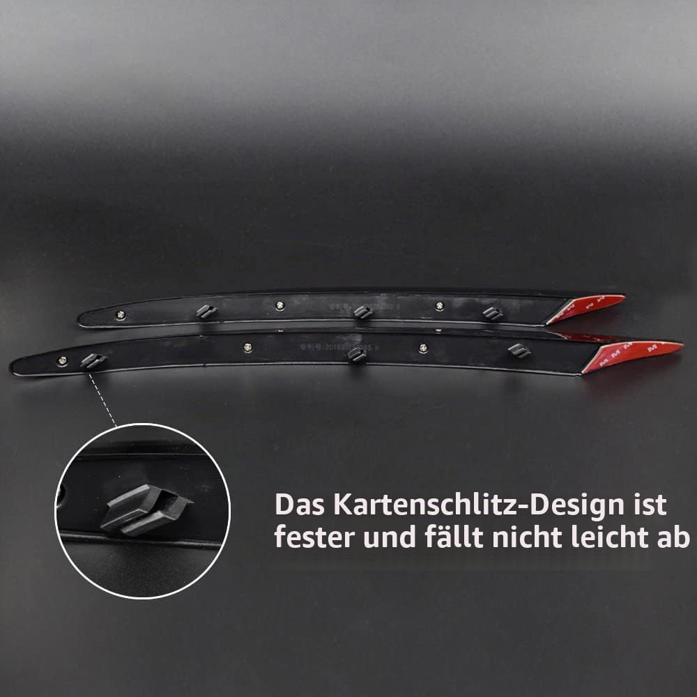 KUNGKIC Frontstossstange Kühlergrille Lip Splitter Spoiler Compatible with Mercedes Benz C Klasse W2
