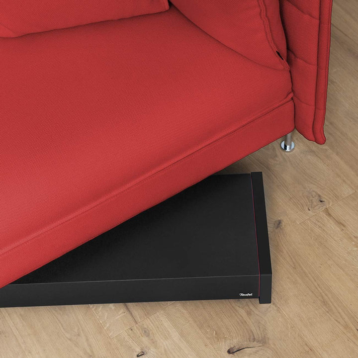 Teufel Flach Subwoofer T 4000 - Platzsparende Wireless Subwoofer, Bassreflex - schwarz, schwarz