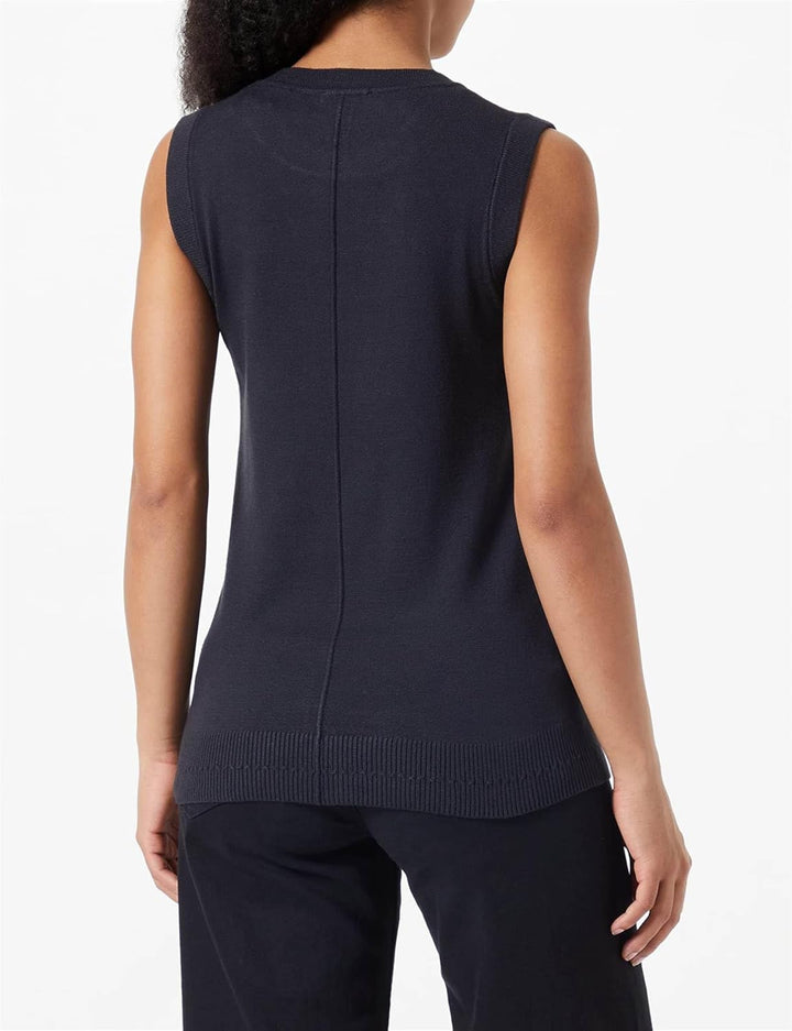s.Oliver Damen Strick Top, 32 Navy