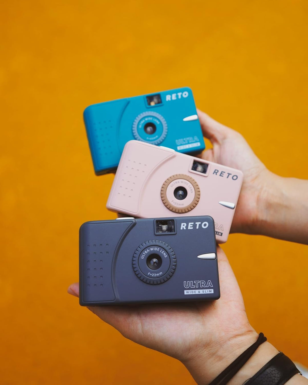 RETO Ultra Wide und Slim 35 mm Wiederverwendbare Tageslicht-Filmkamera – 22 mm Weitwinkelobjektiv, f