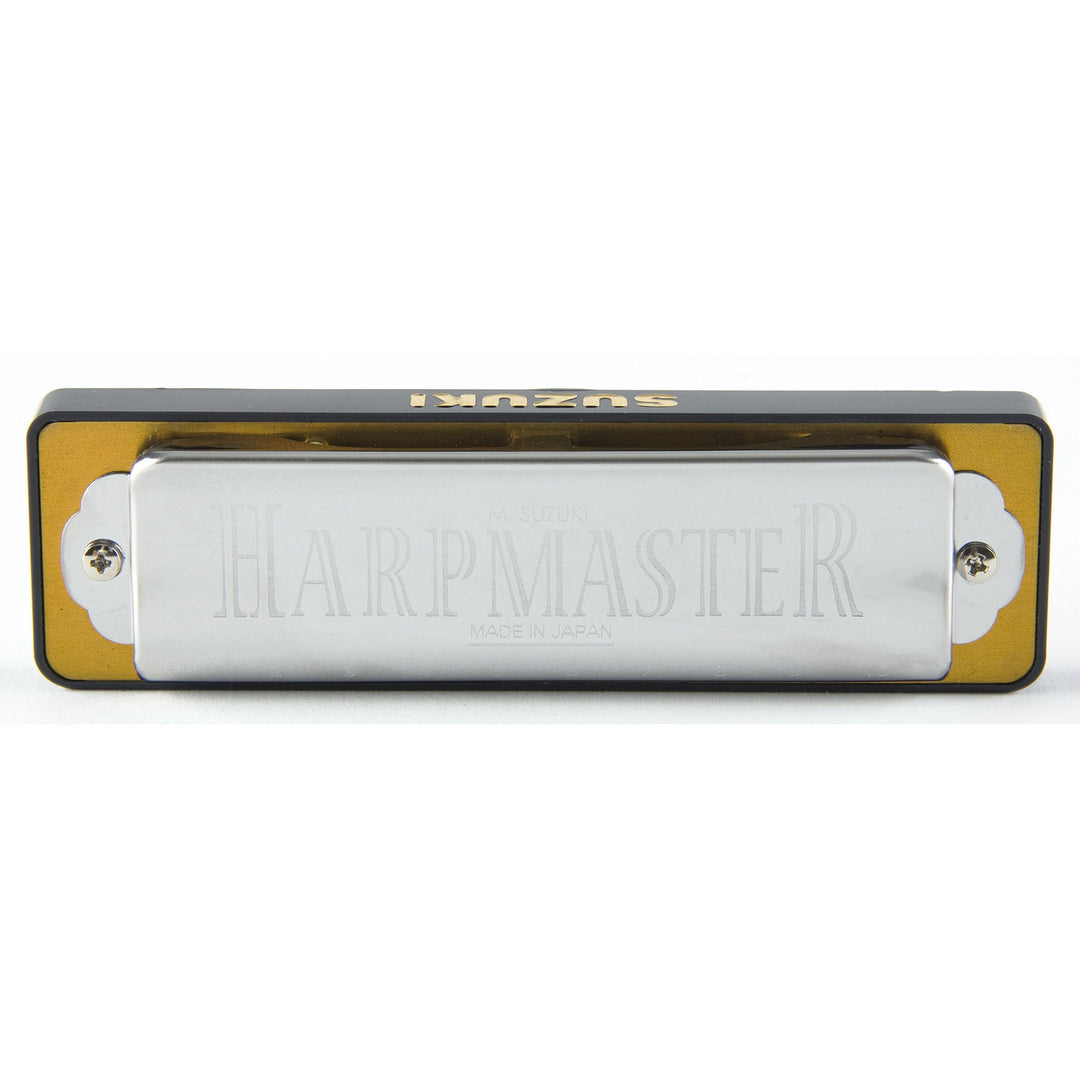 Suzuki Harpmaster MR200C diatonische Mundharmonika aus ABS, 10 Blasöffnungen, Chrom, C