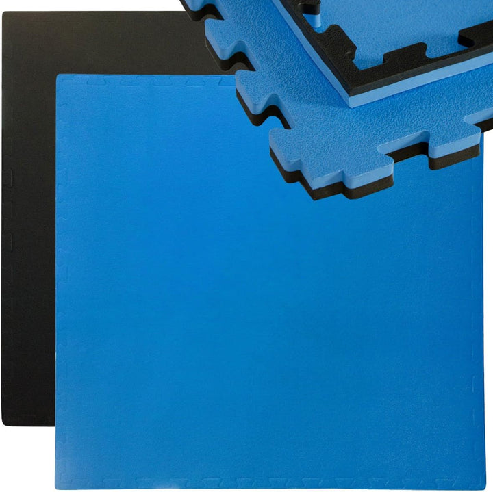 EYEPOWER 25mm Dicke Bodenschutz-Matte 90x90cm Trainingsmatte Puzzlematte erweiterbare Fitnessmatte i