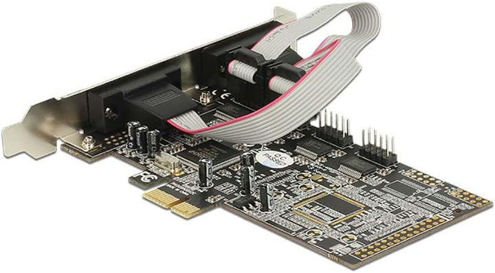 Delock PCI Express Karte 4 x Seriell Silber