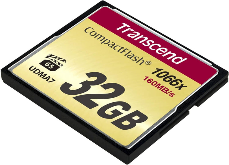 Transcend 32GB CompactFlash 1000 Speicherkarte TS32GCF1000 32GB CF1066X, 32GB CF1066X