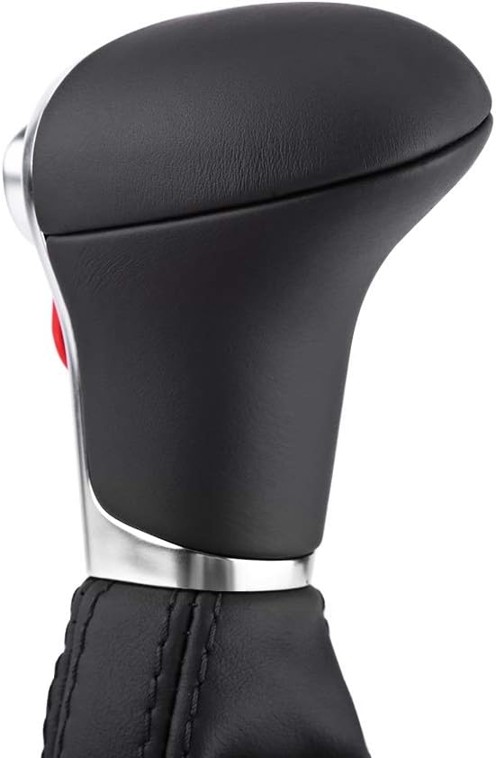 Yctze Shift Knob Gaitor Boot, 1 Stk. Schaltknauf Gaitor Boot Cover Schwarzes Leder für A5 A4L Q5 B8