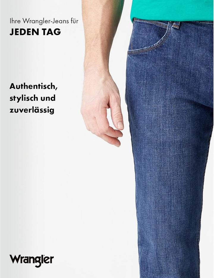Wrangler Herren Jeans Regular - Mid Waist - Regular Fit - Blau Schwarz W30-W44 30W / 30L Dark Stone,