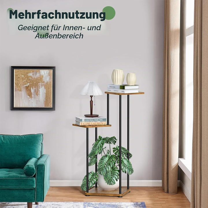 Digtokore Pflanzenständer für den Innenbereich, 3-stöckig, hoch, Pflanzenregal, Innen- und Aussenber