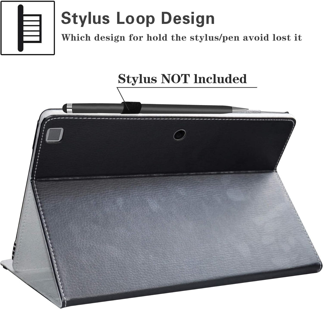 LiuShan Kompatibel mit Dell Latitude 7200 Tablet-Schutzhülle, PU-Leder, schmal, faltbar, Ständer, fü