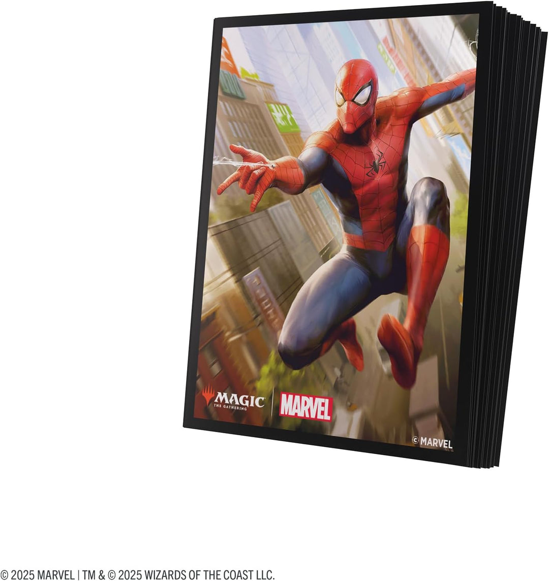 Gamegenic, Magic: The Gathering – Marvel's Spider-Man Premium Art Sleeves – Spider-Man, 105 Sleeves
