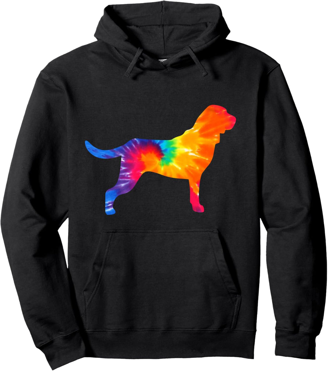 Bloodhound Tie Dye Hund Mom Dad Pet Lover Niedlich Pullover Hoodie