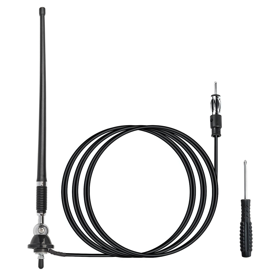 RED WOLF Marine Radio Antenne Flexible, Gummi Ente Antenne FM AM für Boot Yacht ATV UTV Traktor LKW