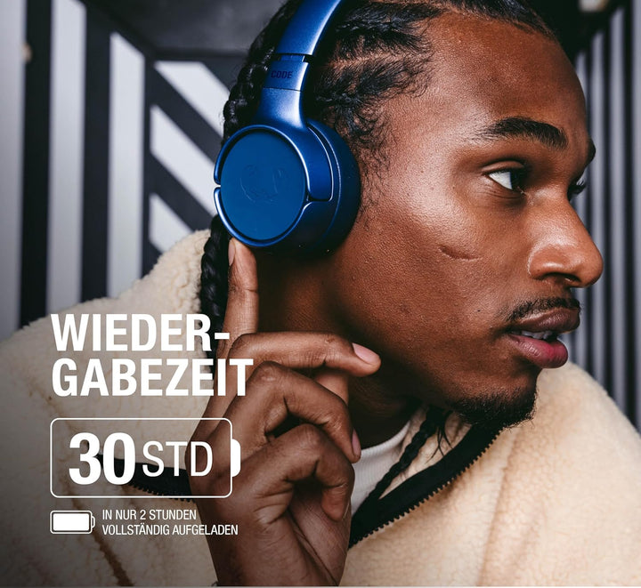 Fresh 'n Rebel Code Fuse, Bluetooth-Kopfhörer on-Ear, kabellos, 30 Stunden Spielzeit, mit Mikrofon u