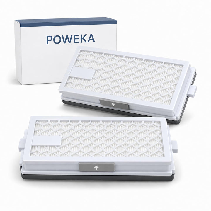 POWEKA 2 x HEPA AirClean 50 Filter Kompatibel mit Miele Staubsaugern der C1 C2 C3 und S-Serie S8340