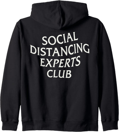 Social Distancing Experts Club. Sozial Anti Social Virus Fun Kapuzenjacke