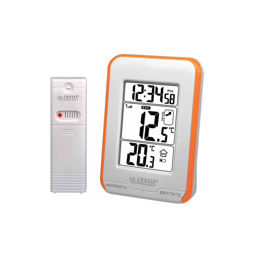 La Crosse Technology - WS6810 Temperaturstation für Innen- und Aussenbereich, Orange