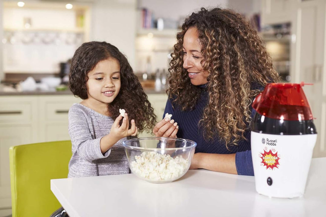 Russell Hobbs Popcornmaschine [Testsieger] Fiesta (Heissluft Popcorn Maker, ohne Fett & Öl, inkl. Me
