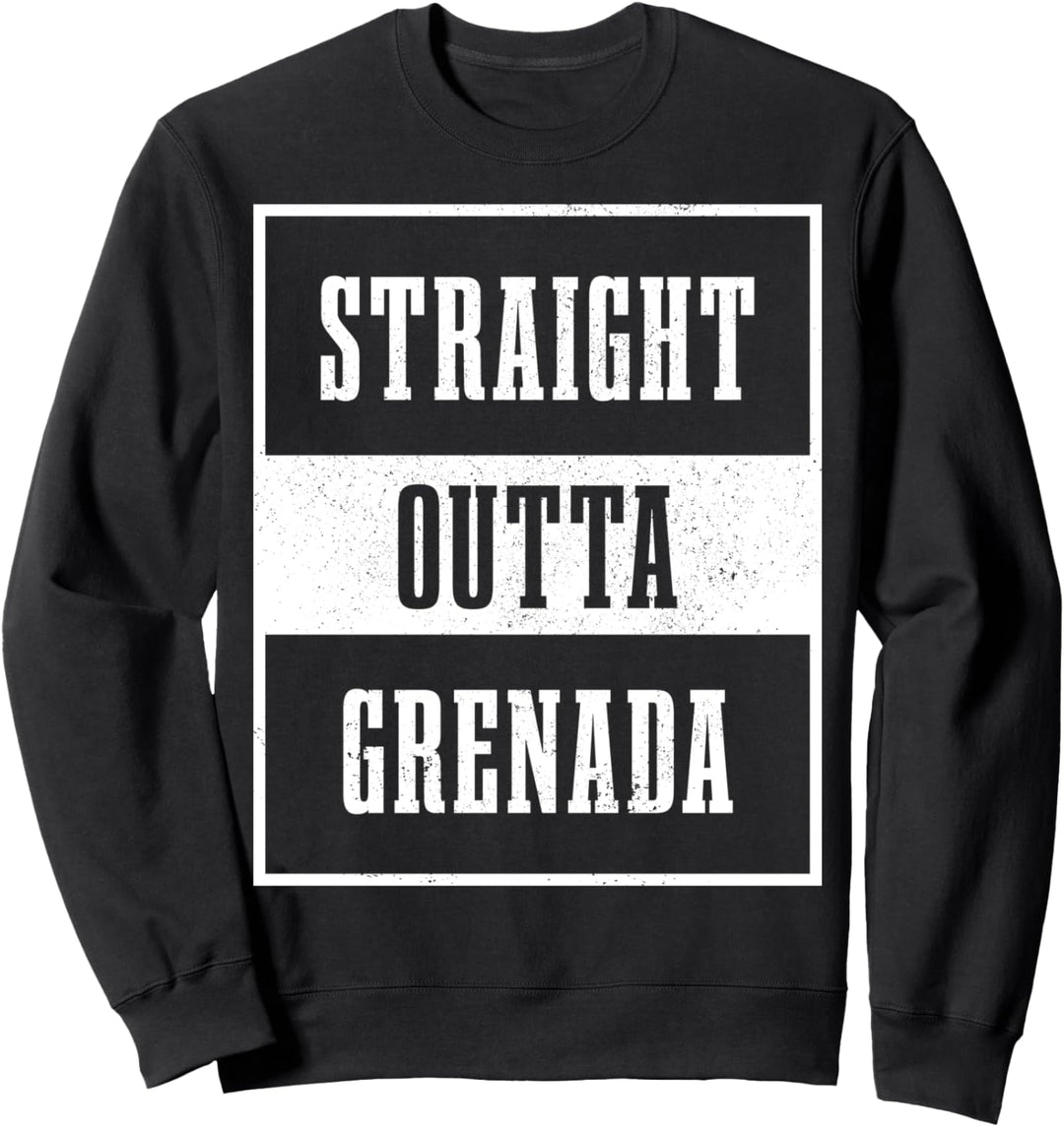 Straight Outta Grenada Karibik Souvenir Sweatshirt