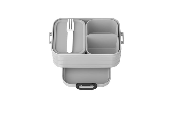 Mepal Brotdose Midi - Brotdose mit Bento Box - Für 2 Sandwiches oder 4 Brotscheiben - Lunchbox für k