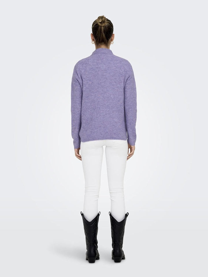 ONLY Female Strickpullover ONLCAMILLA Strickpullover XL Chinese Violet/Detail:melange, XL Chinese Vi