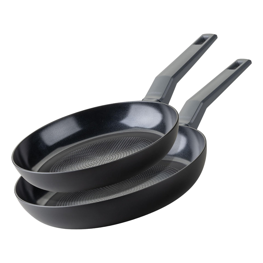 FACKELMANN Statement Pfannen-Set, 2-teilig, 24/28cm, aus recyceltem Aluminium mit Keramik-Antihaftbe