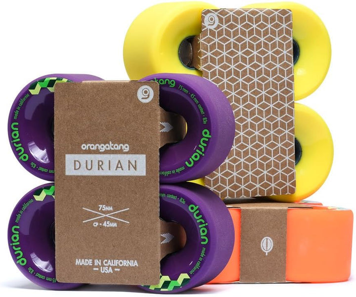 Orangatang Longboard RÃ Durian 75mm 83a Rollen orange, orange