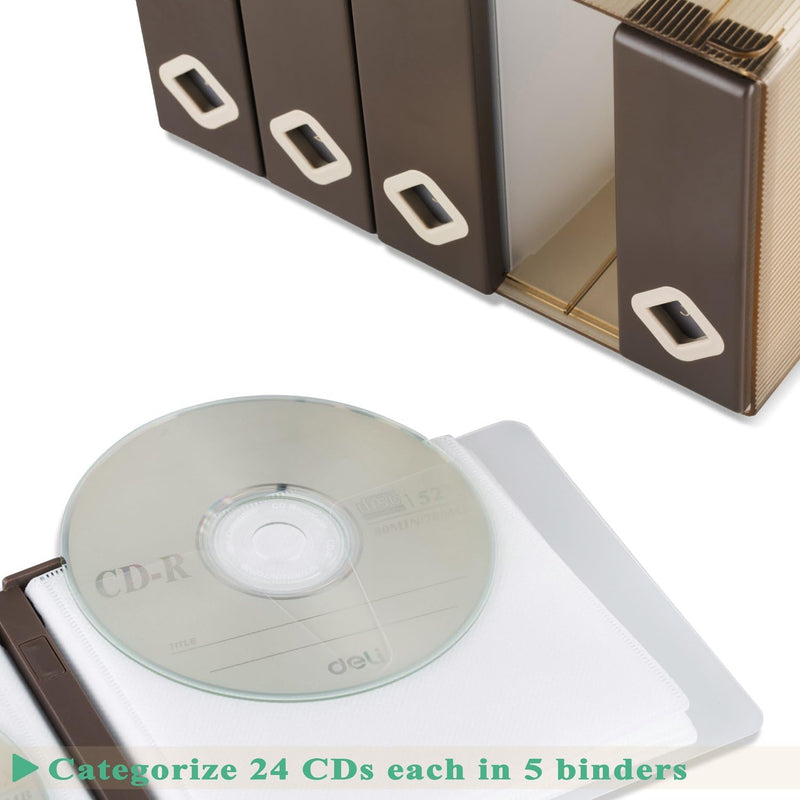 AhfuLife CD/DVD/Blu-ray Aufbewahrung Boxen Farbenfrohe, DVD Box Platzsparende Transport-Hüllen, CD H