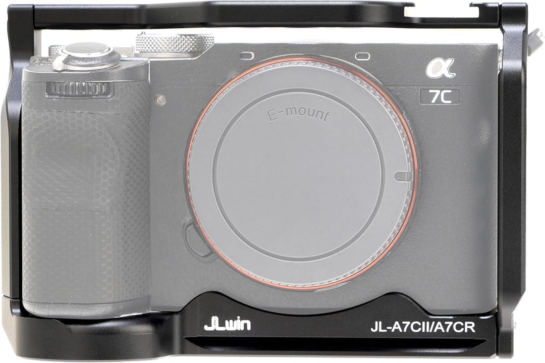 Hersmay Kamerakäfig für Sony a7cii /a7cr Kamera, Schnellwechselplatte für Arca-Swiss, 1/4„ & 3/8“ Sc