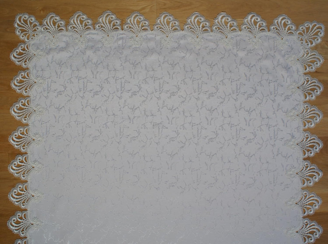 Plauener Spitze by Modespitze 3086E_11_8080 Tischdecke Nizza E, Grösse 80 x 80 cm, rechteckig 80 cm
