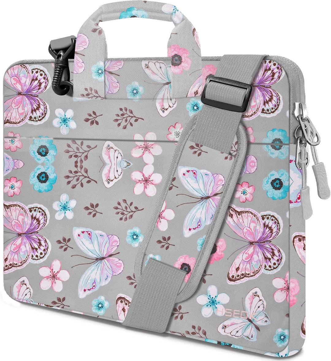HSEOK 13 14 15 16 17 Inch Laptop Case Briefcase with Handle, Waterproof Protective Case 15"-16" B02f